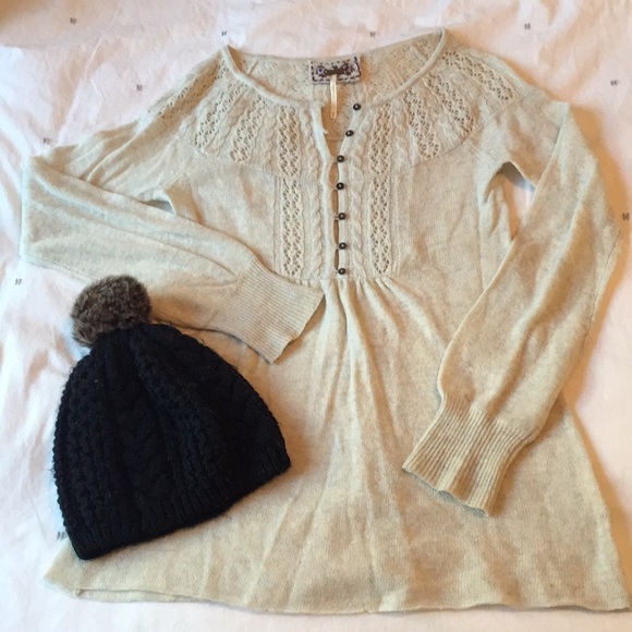 Free People Bell Sleeve Sweater - Picture 1 of 4